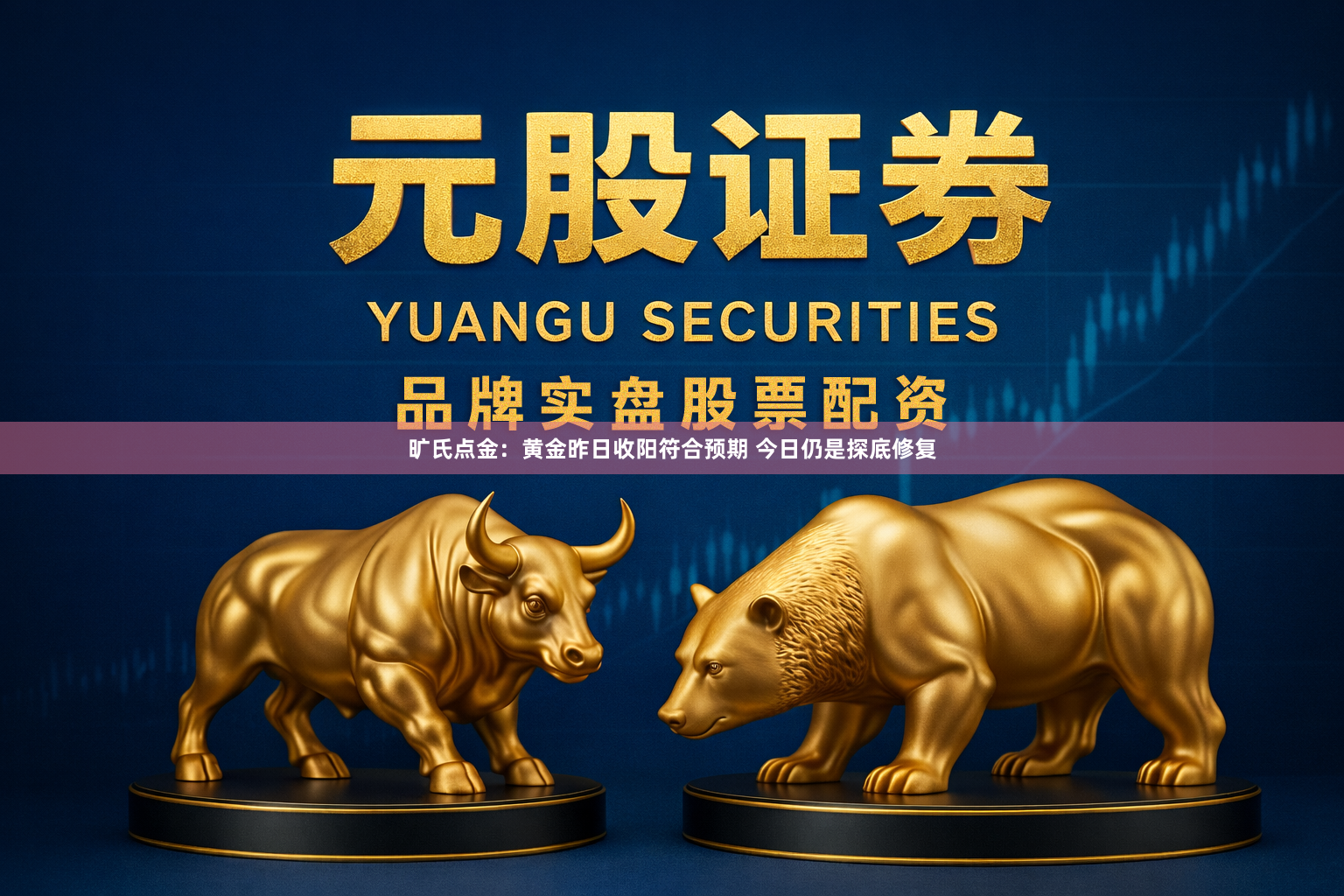 旷氏点金：黄金昨日收阳符合预期 今日仍是探底修复